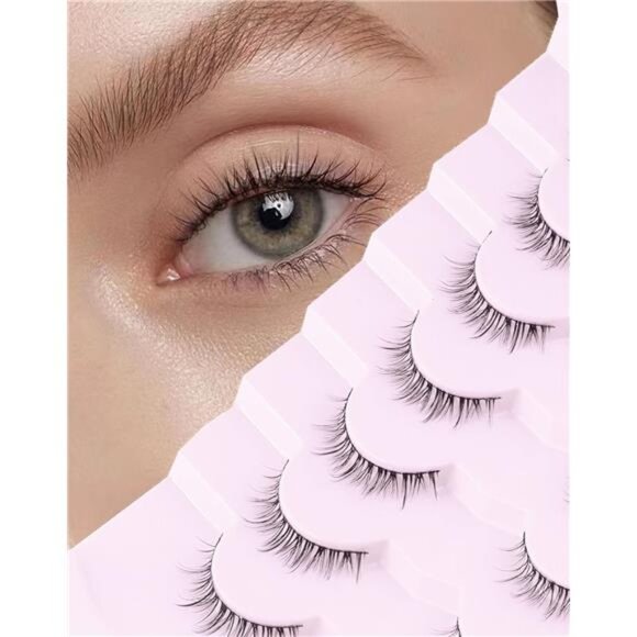 Half Eyelashes Corner Lashes Natural Lashes Half Lashes Wispy End - Picture 1 of 2